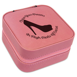 High Heels Travel Jewelry Boxes - Pink Leather