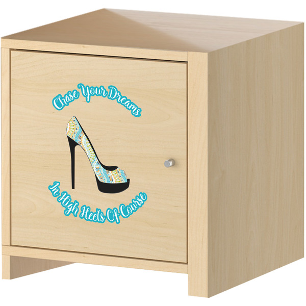 High Heels Wall Graphic on Wooden Cabinet