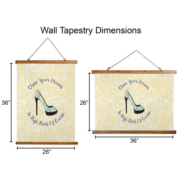 High Heels Wall Hanging Tapestries - Parent/Sizing