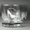 High Heels Whiskey Glasses Set of 4 - Engraved Front