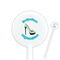 High Heels 5.5" Round Plastic Stir Sticks - White - Single Sided