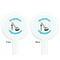 High Heels White Plastic 7" Stir Stick - Double Sided - Round - Front & Back