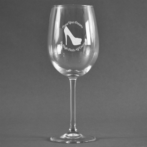 Custom High Heels Wine Glass - Engraved