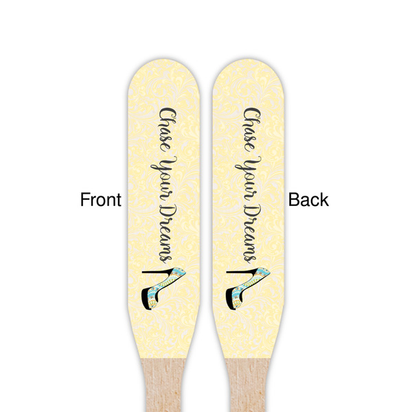 High Heels Wooden Food Pick - Paddle - Double Sided - Front & Back