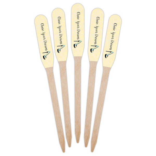 High Heels Wooden Food Pick - Paddle - Fan View