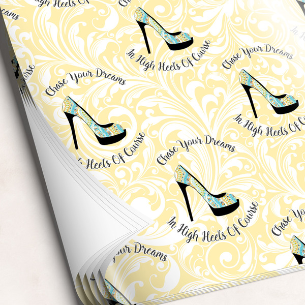 Custom High Heels Wrapping Paper Sheets - Single-Sided - 20" x 28"