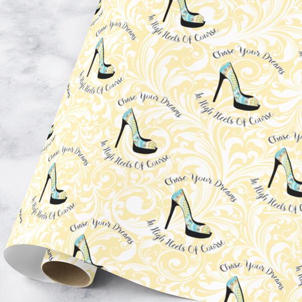 Custom High Heels Wrapping Paper Roll - Large