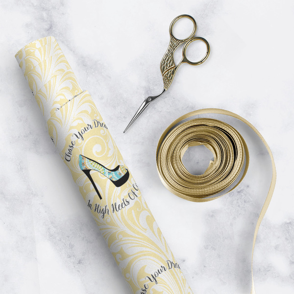 High Heels Wrapping Paper Roll - Matte - In Context