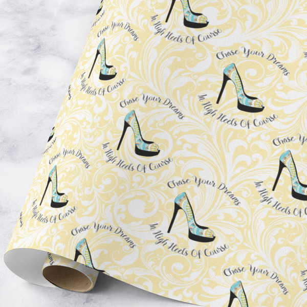 Custom High Heels Wrapping Paper Roll - Large - Matte
