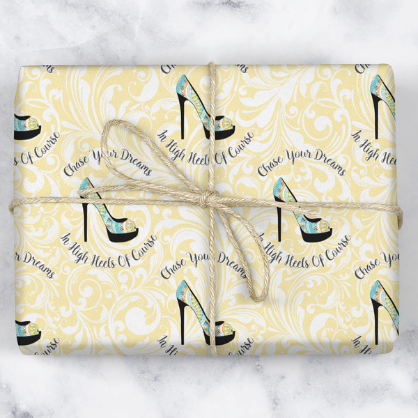 High Heels Wrapping Paper Roll - Matte - Wrapped Box