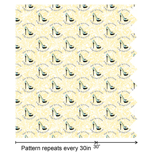 High Heels Wrapping Paper Roll - Satin - Partial Roll