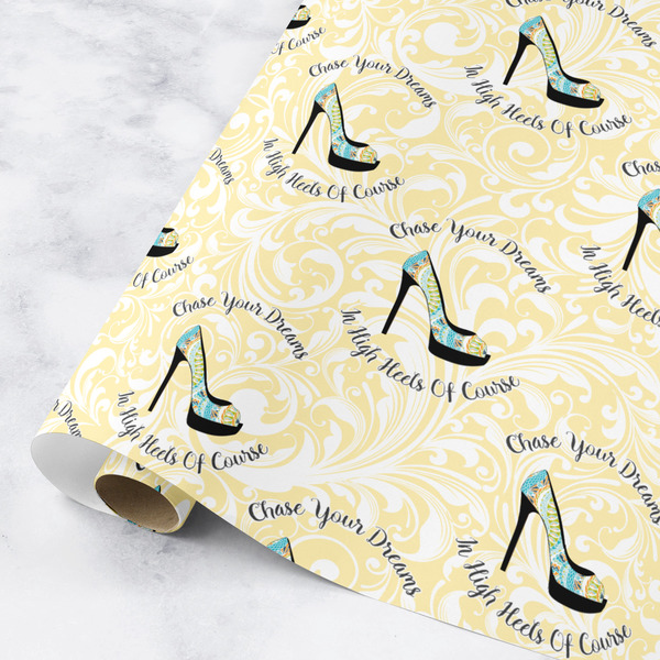 Custom High Heels Wrapping Paper Roll - Small