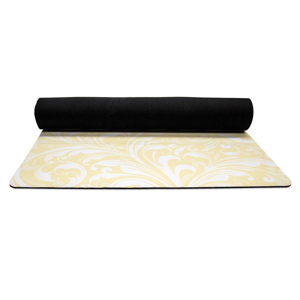 High Heels Yoga Mat Rolled up Black Rubber Backing