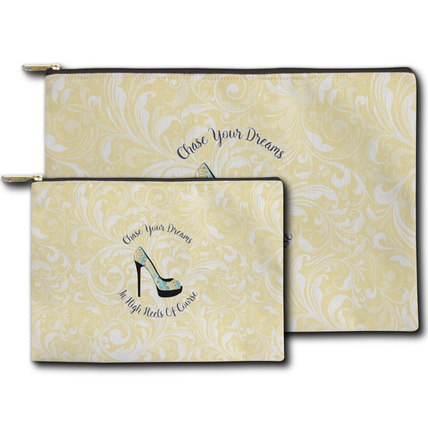 High Heels Zippered Pouches - Size Comparison