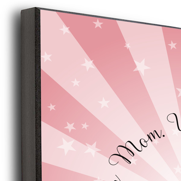 Super Mom 11x14 Wood Print - Closeup