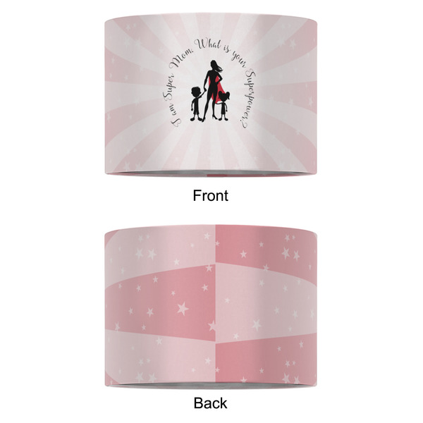 Super Mom 12" Drum Lampshade - APPROVAL (Fabric)
