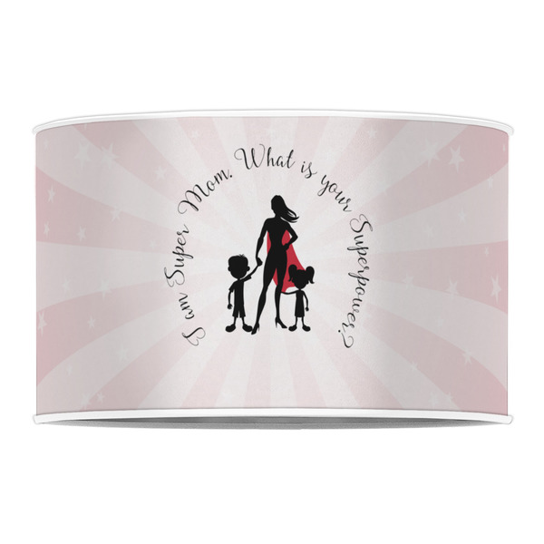 Super Mom 12" Drum Lampshade - FRONT (Poly Film)