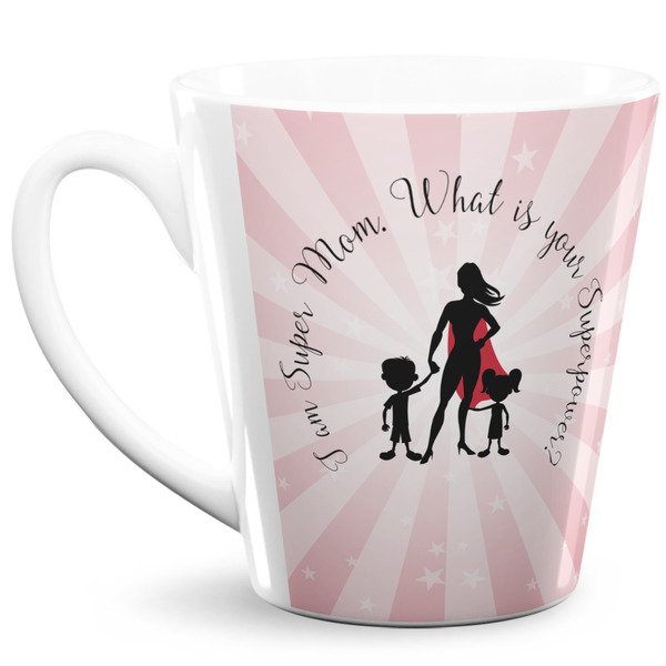Custom Super Mom 12 Oz Latte Mug