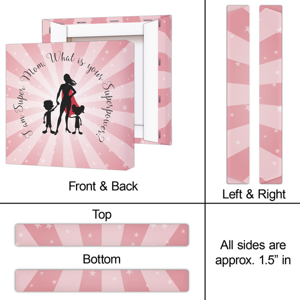 Super Mom 12x12 - Canvas Print - Approval