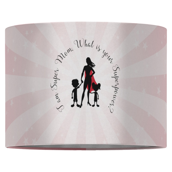 Super Mom 16" Drum Lampshade - FRONT (Fabric)