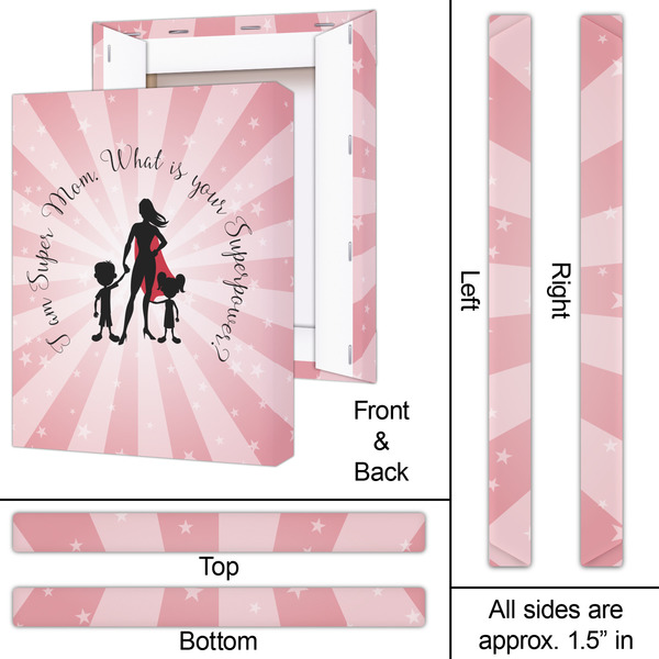 Super Mom 16x20 - Canvas Print - Approval