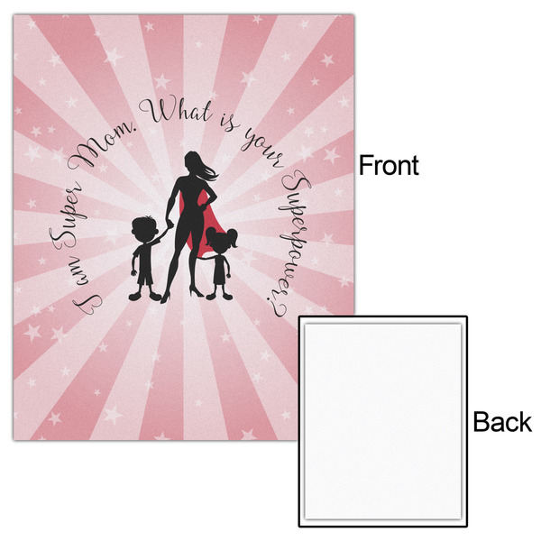 Super Mom 16x20 - Matte Poster - Front & Back