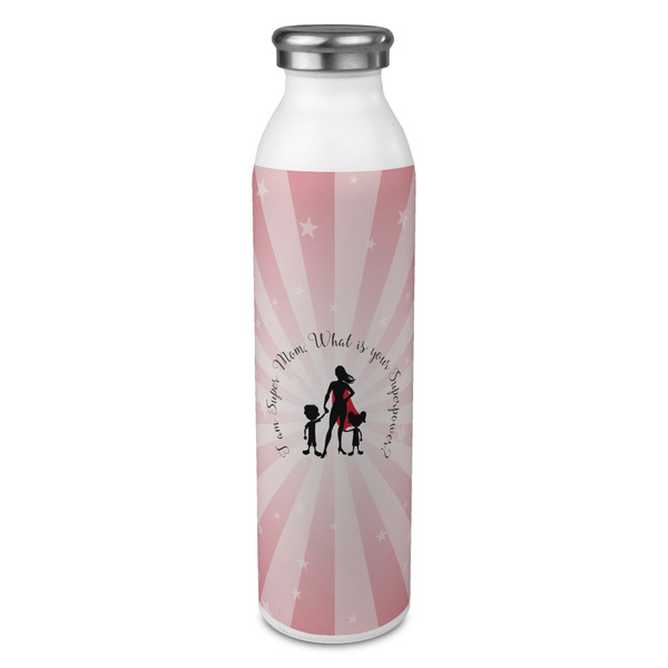 Custom Super Mom 20oz Stainless Steel Water Bottle - Full Print