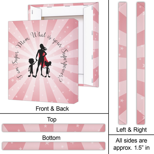 Super Mom 20x24 - Canvas Print - Approval