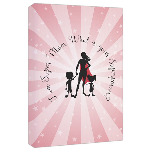 Custom Super Mom Canvas Print - 20x30