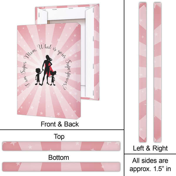 Super Mom 20x30 - Canvas Print - Approval