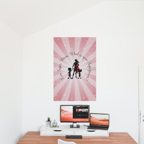 Super Mom 24x36 - Matte Poster - On the Wall