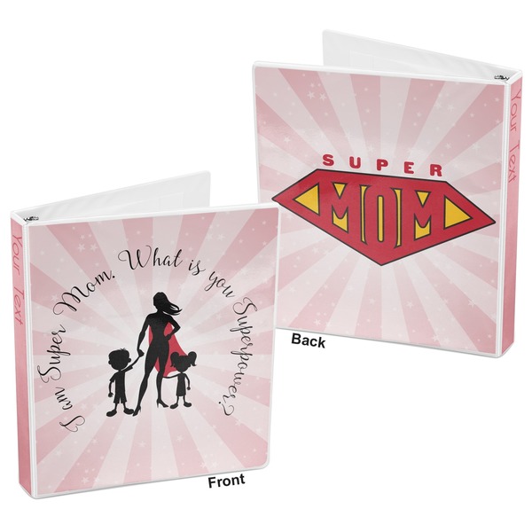Super Mom 3-Ring Binder Front and Back