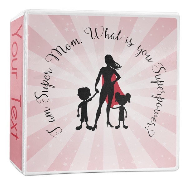 Custom Super Mom 3-Ring Binder - 2 inch
