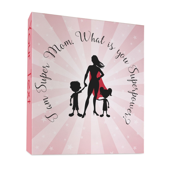 Super Mom 3 Ring Binders - Full Wrap - 1" - FRONT