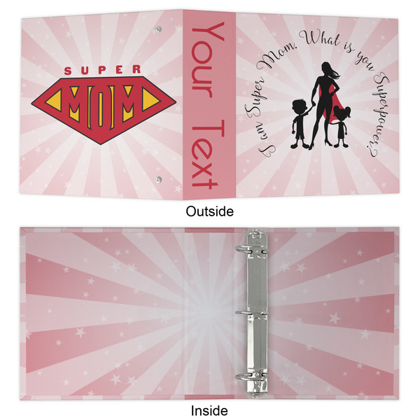 Super Mom 3 Ring Binders - Full Wrap - 2" - APPROVAL