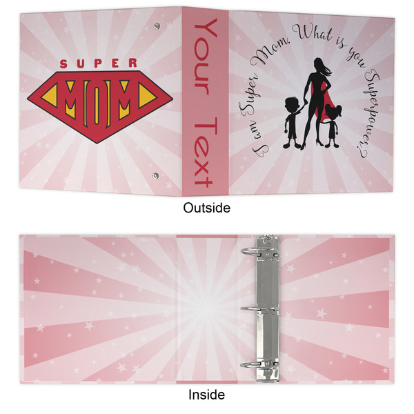 Super Mom 3 Ring Binders - Full Wrap - 3" - APPROVAL