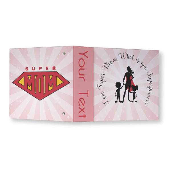 Super Mom 3 Ring Binders - Full Wrap - 3" - OPEN OUTSIDE