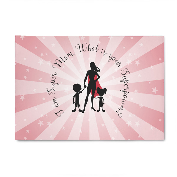 Custom Super Mom 4' x 6' Indoor Area Rug