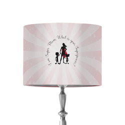 Super Mom 8" Drum Lamp Shade - Fabric
