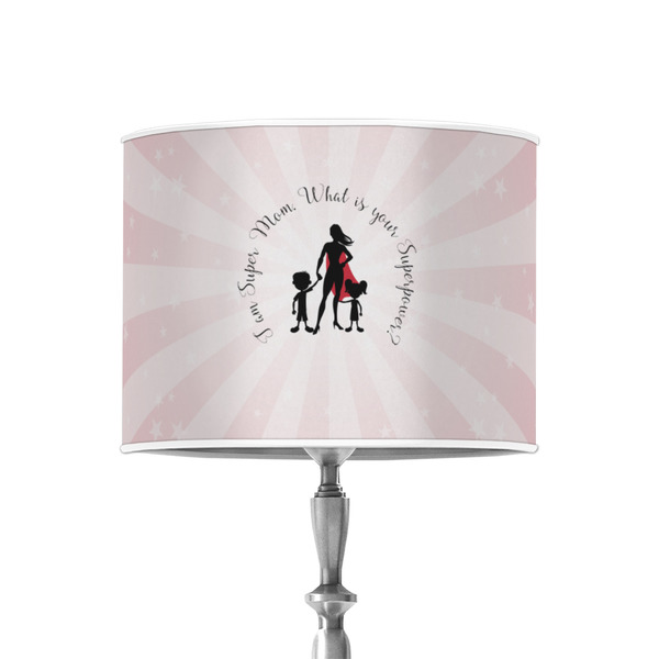 Super Mom 8" Drum Lampshade - ON STAND (Poly Film)