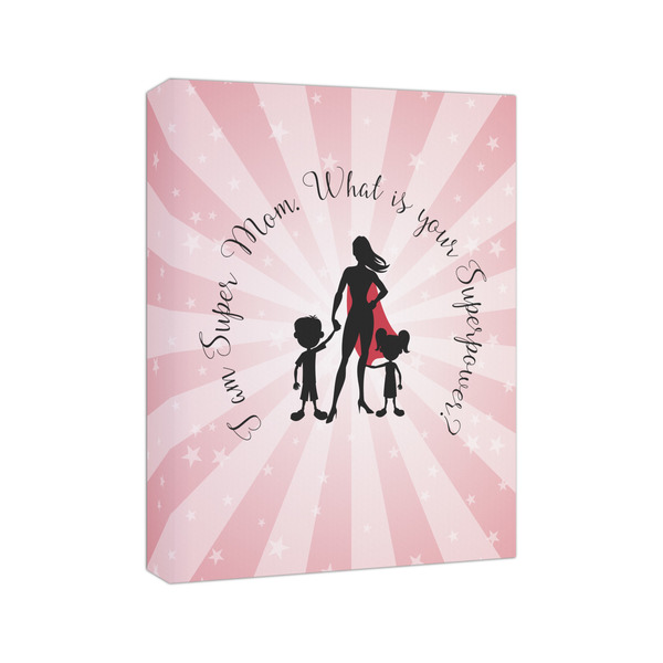 Super Mom 8x10 - Canvas Print - Angled View