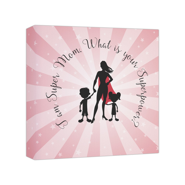 Custom Super Mom Canvas Print - 8x8
