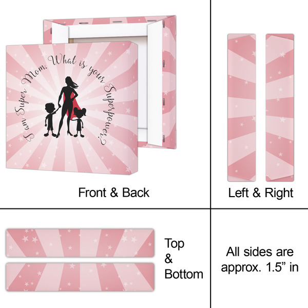 Super Mom 8x8 - Canvas Print - Approval