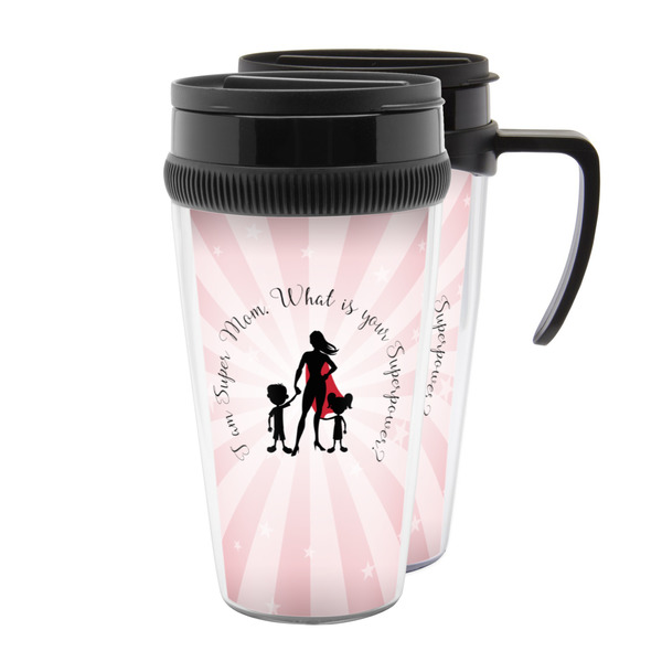 Custom Super Mom Acrylic Travel Mug
