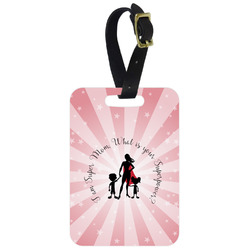 Super Mom Metal Luggage Tag