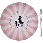 Super Mom 8" Glass Appetizer / Dessert Plates - Single or Set