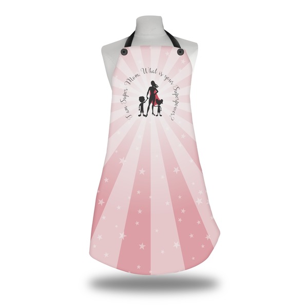 Super Mom Apron on Mannequin