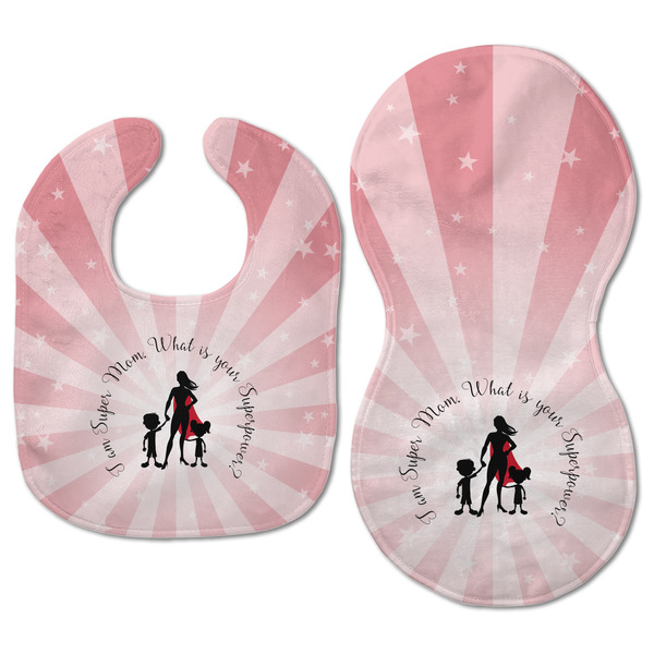 Super Mom Baby Bib & Burp Set - Approval (new bib & burp)