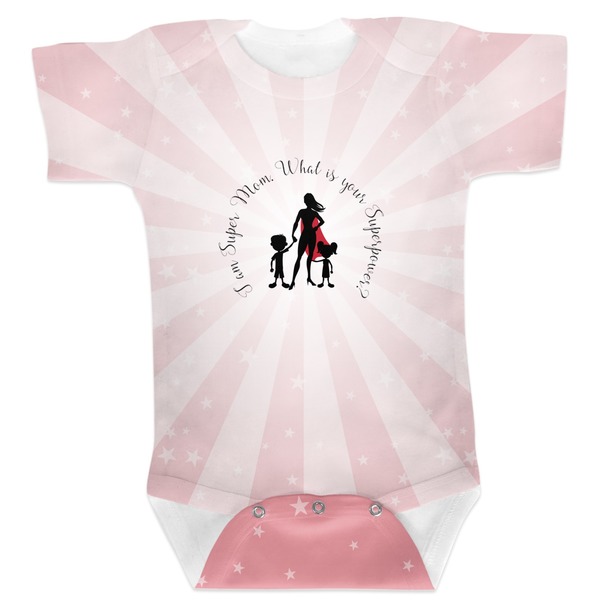 Custom Super Mom Baby Bodysuit 0-3