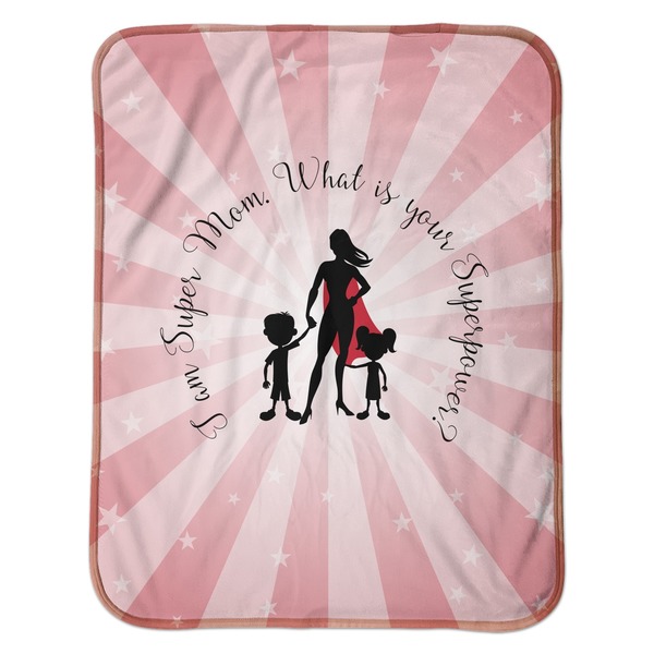 Super Mom Baby Sherpa Blanket - Flat